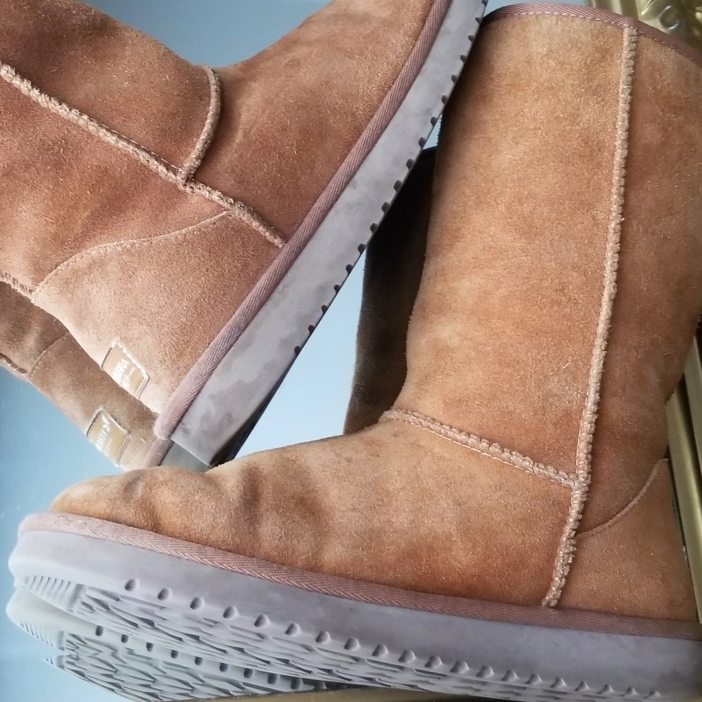 Ugg Koolaburra Chestnut Tall Koola Suede Boots Size 6